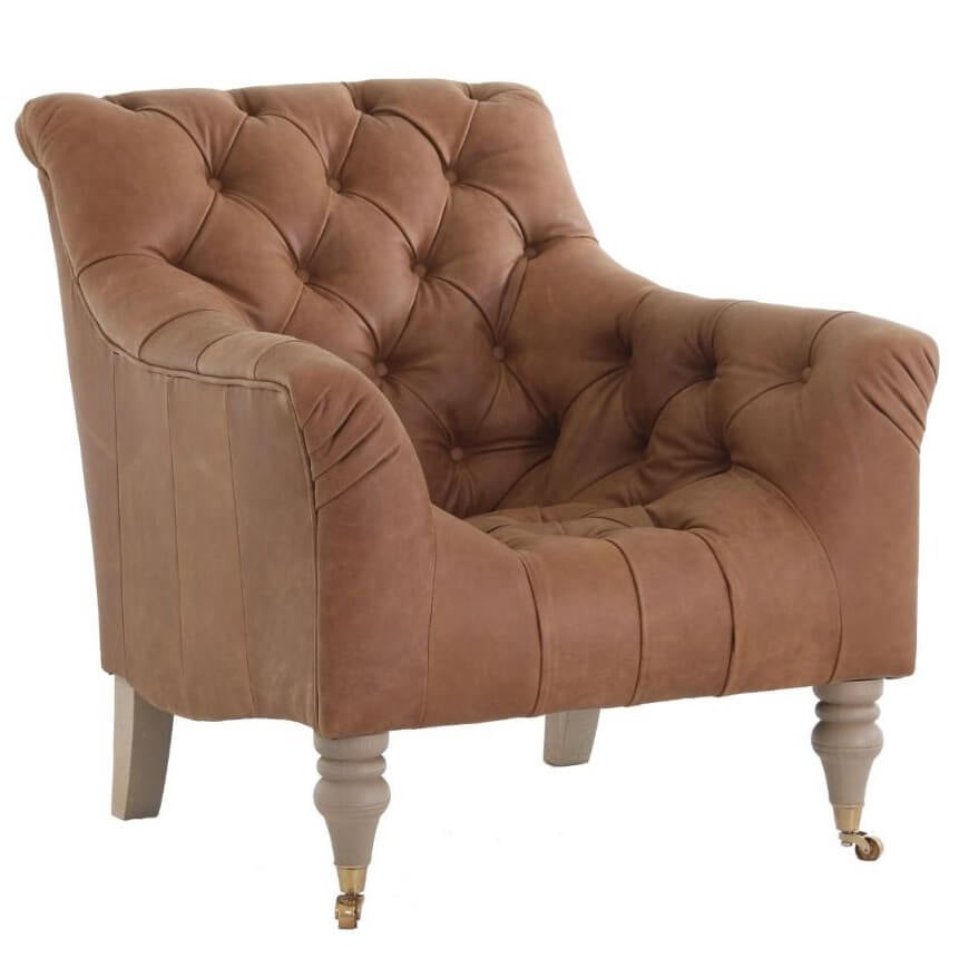 Yale Chair in Ranchfield Saddle Made To Order