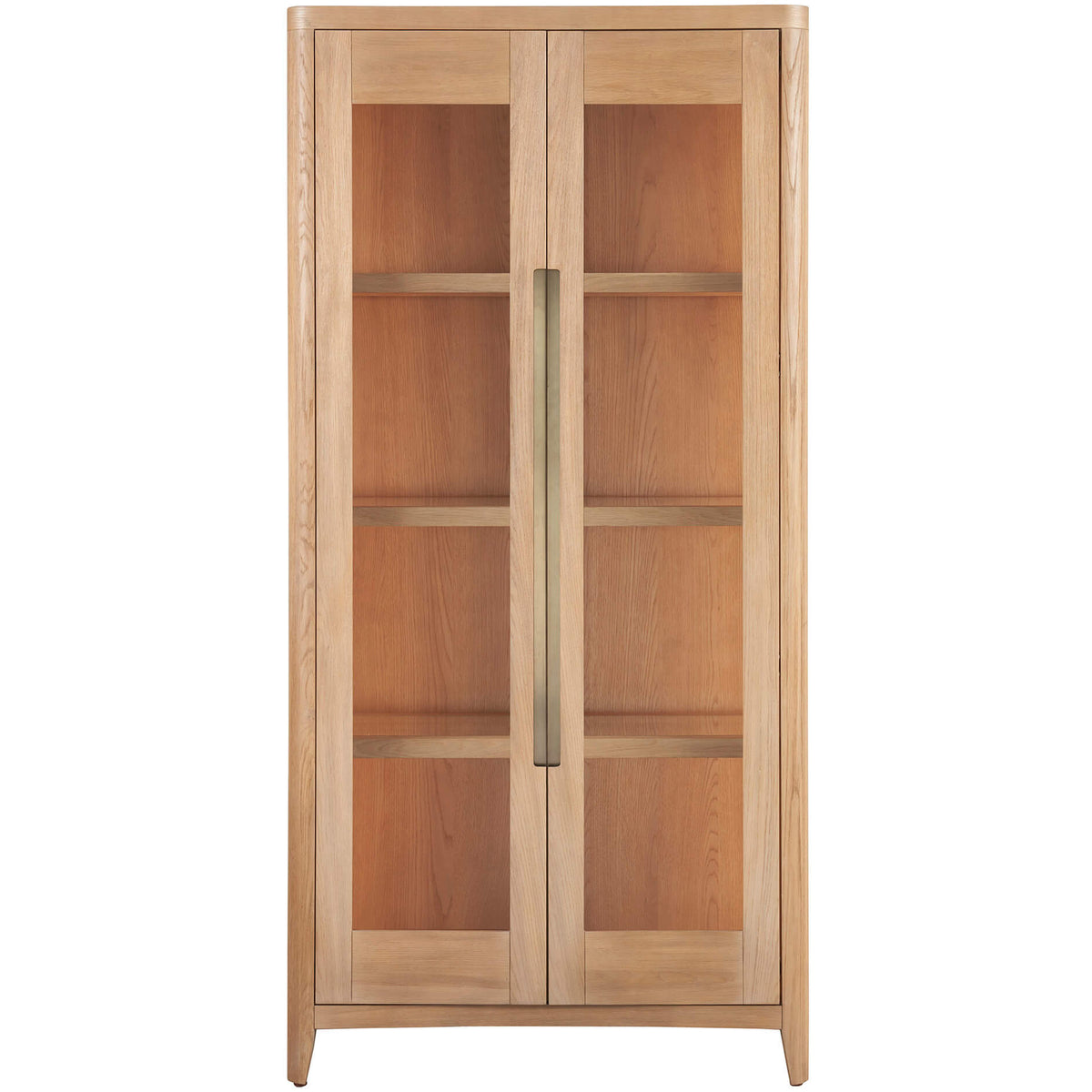 Zella Display Cabinet in Natural Oak