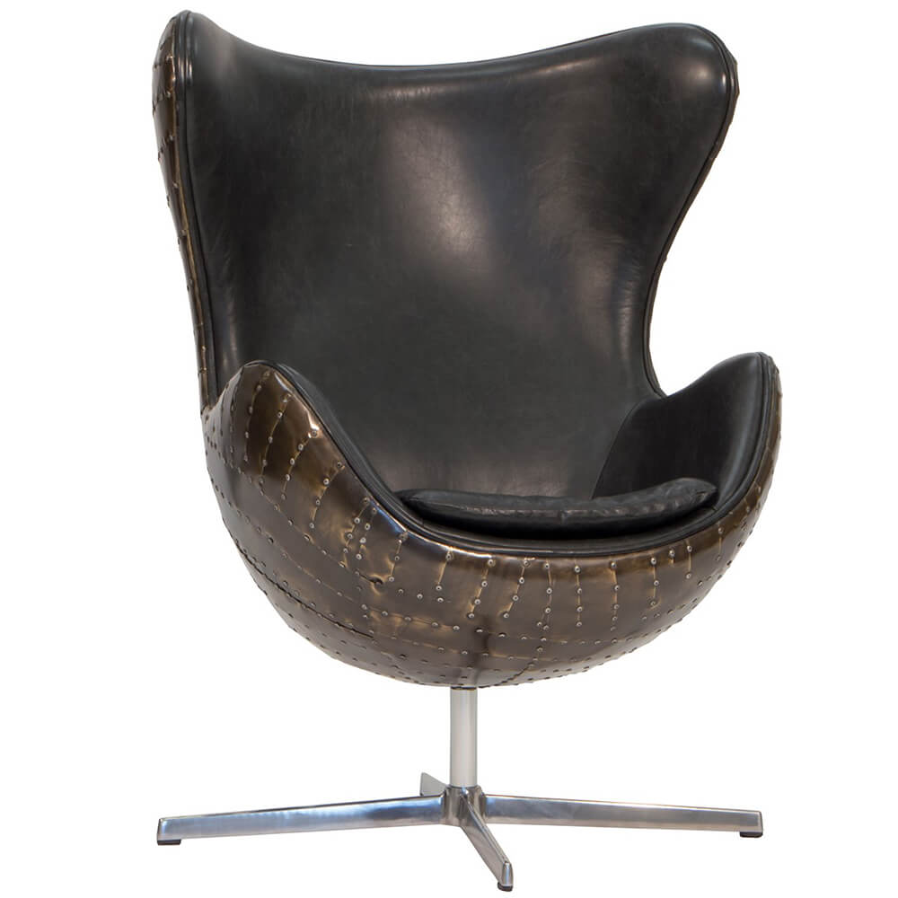 Keeler Desk Chair in Brass
