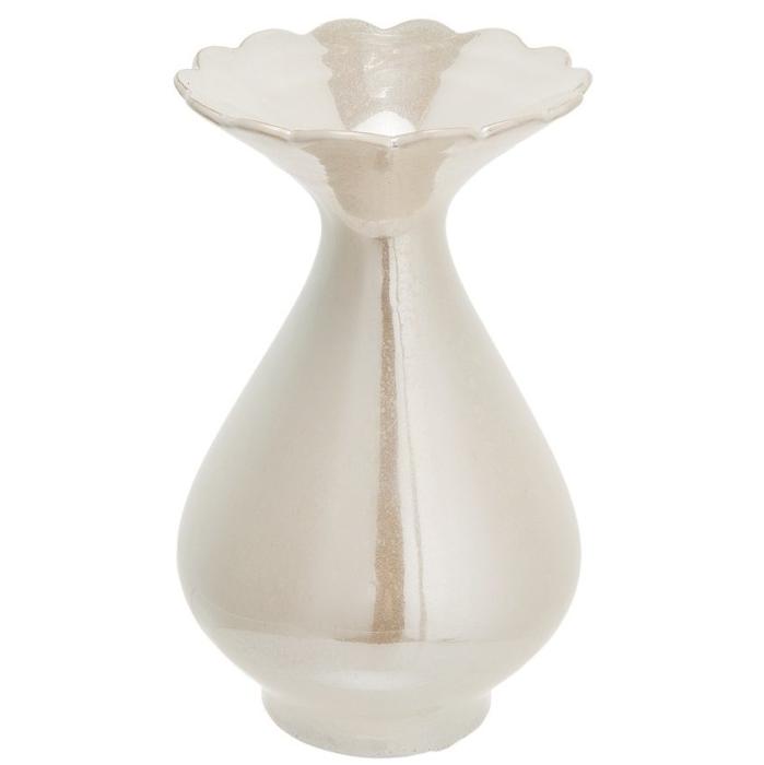 Sia Pale Oyster Vase 'claudine' Height 21cm | Pavilion Broadway