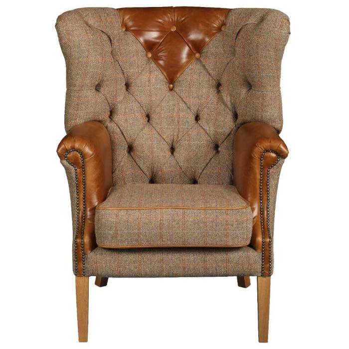 Harris Tweed Wingback Chair | Vintage Sofa Company | Pavilion Broadway