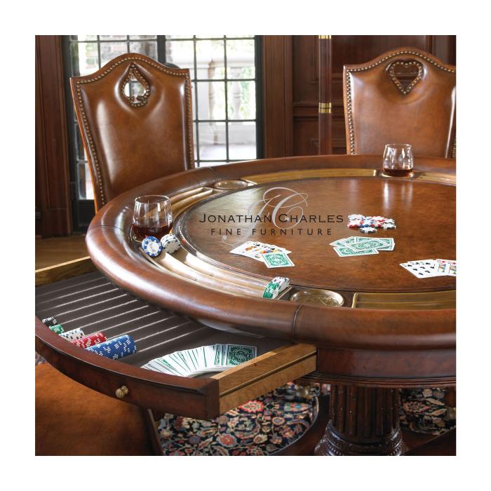 Georgian Round Poker Table | Jonathan Charles | Pavilion Broadway