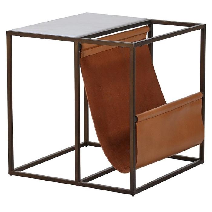 Adonis Side Table with Magazine Rack | Pavilion Broadway