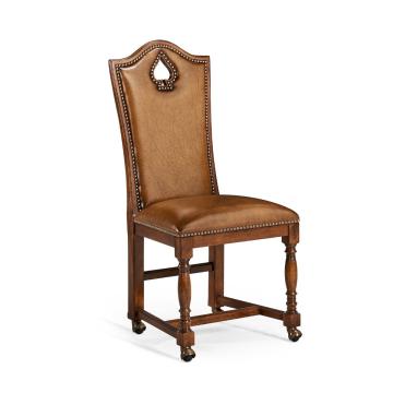 High Back Playing Card "Spade" Side Chair