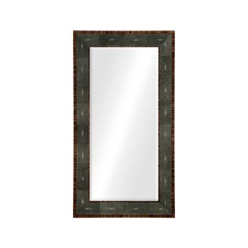 Floor Mirror in Anthracite Shagreen