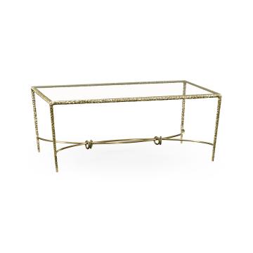 Coffee Table Hammered - Brass