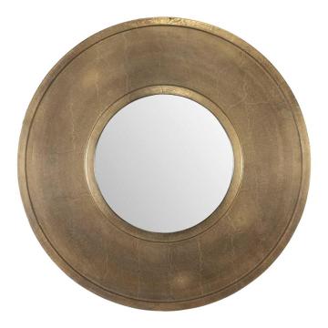 Axel Round Brass Mirror