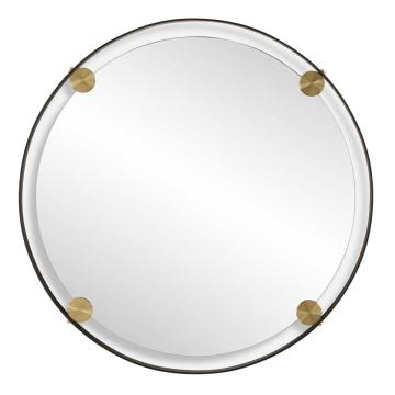 Radius Round Bronze Iron Mirror