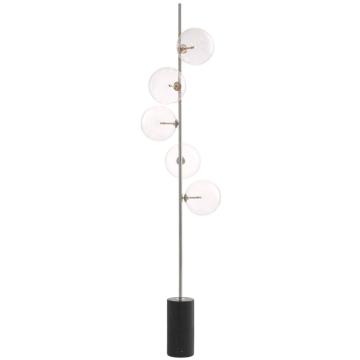 Tempo Floor Lamp - Silver Finish