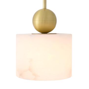 Pendant Etruscan Round Light Brass Finish