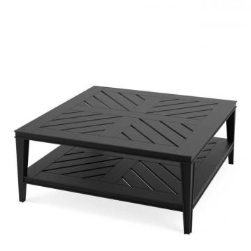 Bell Rive Square Outdoor Coffee Table in Black