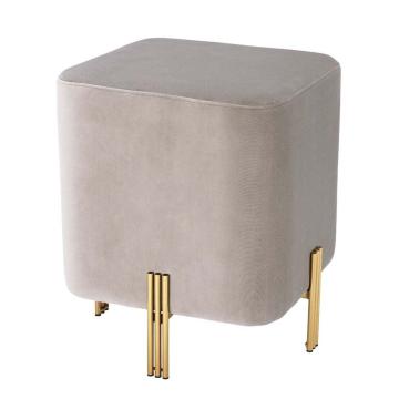 Eichholtz Stool Burnett savona greige velvet