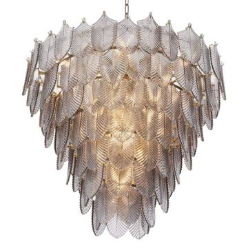 Verbier Chandelier L in Smoke Glass