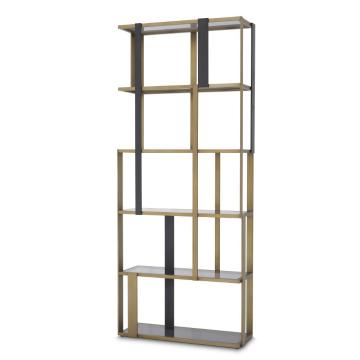 Clio Shelving Unit in Brushed Brass