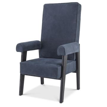 Milo High Back Chair in Blue