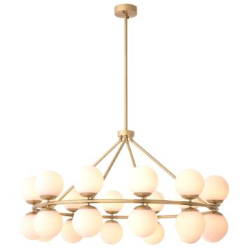 Hutchinson Chandelier in Antique Brass