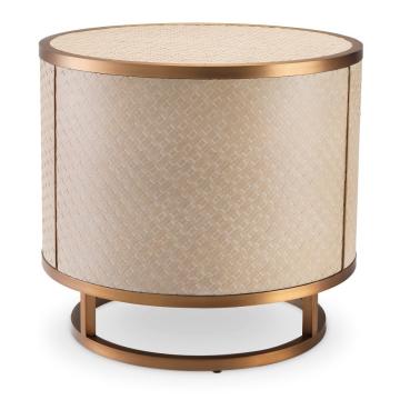 Side Table Napa Valley - Woven washed oak veneer