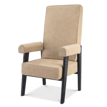 Milo High Back Chair in Beige