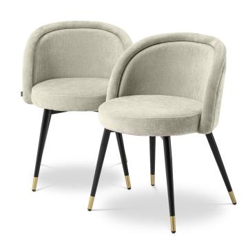 Dining Chair Chloé Set of 2 - Clarck Sand