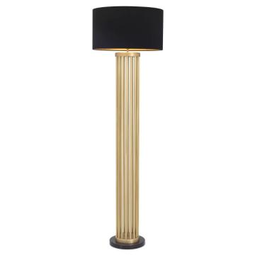 Condo Floor Lamp with Black Shade