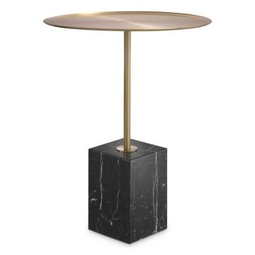 *Table* Cole Side Table in Black Marble