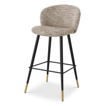 Volante Bar Stool in Beige Fabric