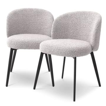 Dining Chair Lloyd Boucle Grey Set of 2