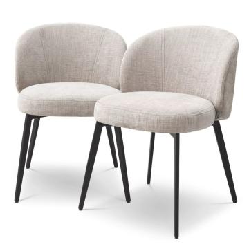 Lloyd Dining Chairs in Sisley beige Set of 2