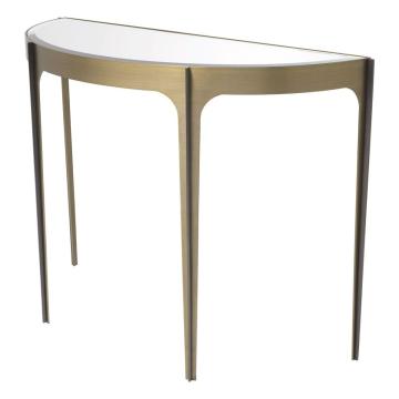 Artemisa Console Table in Brushed Brass