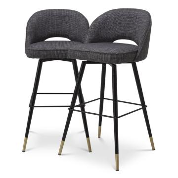 Cliff Bar Stool in Black Set of 2