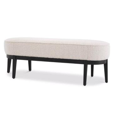 Jarrett Bench in Boucle Cream