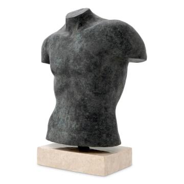 Torso Aristo Bronze Statue Sculpture 