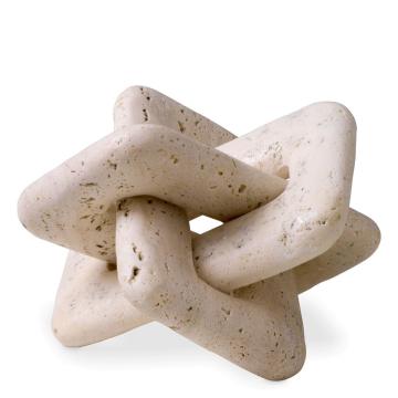 Eras Chain Link Sculpture Travertine