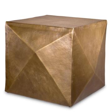 Side Table Maratea in Antique Brass Finish