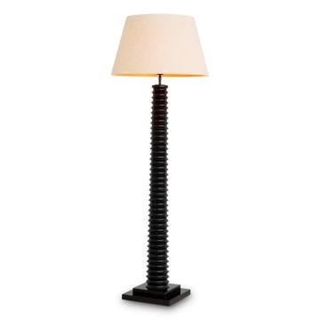 Floor Lamp Callao Piano Black Finish incl shade