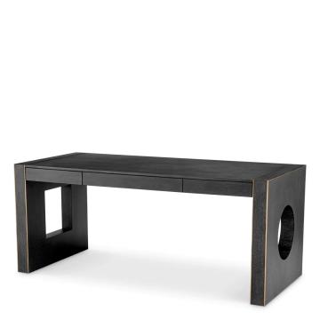 Desk Rovigo in Charcoal Grey Oak Veneer