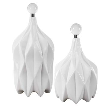  Klara White Bottles, S/2