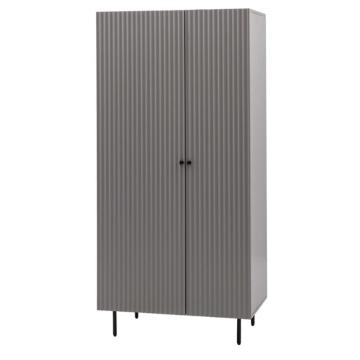 Nero 2 Door Wardrobe Grey 520x850x1780mm