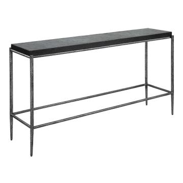 Crescendo Black Concrete Console Table