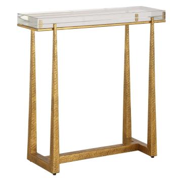 Midas Thick Crystal Accent Table