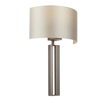 Eastfield Bronze Wall Light Mink Shade