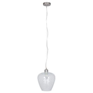 Clear Textured Glass Pendant Light