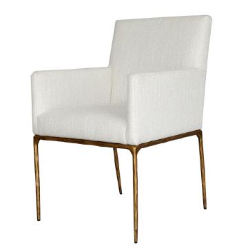 Sloane Dining Arm Chair Aged Brass