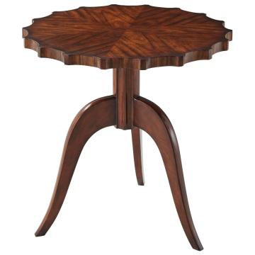 Modern Piecrust Accent Table