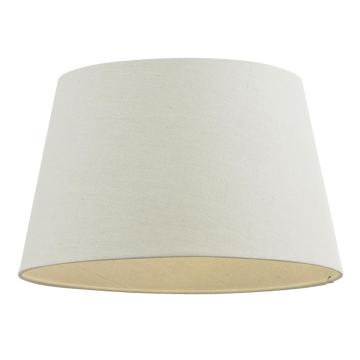 Lacey Shade Ivory Faux Linen 17cm