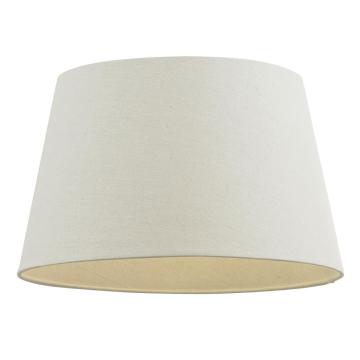 Lacey Shade Ivory Faux Linen 20.5cm