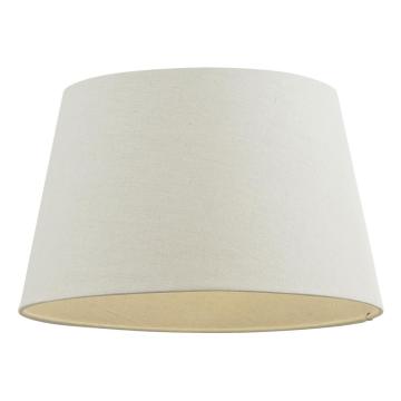 Lacey Shade Ivory Faux Linen 22cm