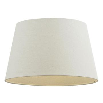Lacey Shade Ivory Faux Linen 26cm