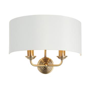 Homelea 2-Light Wall Light Antique Brass