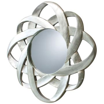 Rissington Large Silver Swirl Mirror